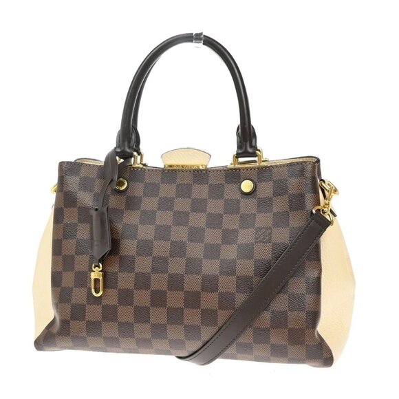 LOUIS VUITTON Brittany 2Way Shoulder Hand Bag Damier Leather BN N44020 698RF564 - Picture 1 of 16
